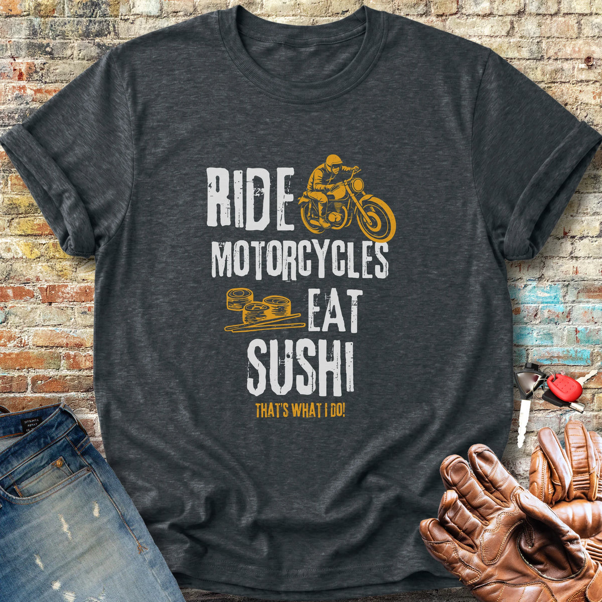 Eat Sushi Classic T-Shirt - Dark Heather
