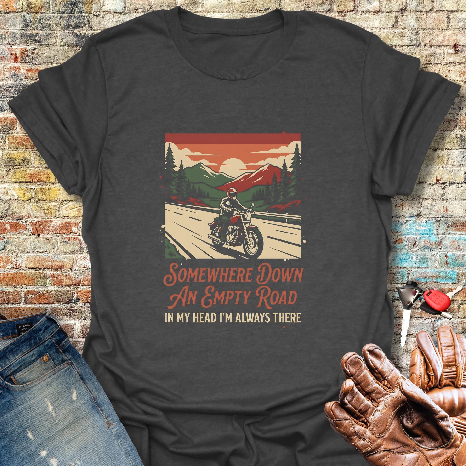 Empty Road T-Shirt - Dark Heather