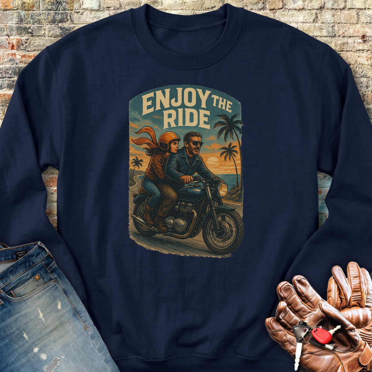 Enjoy The Ride Sweatshirt - Navy