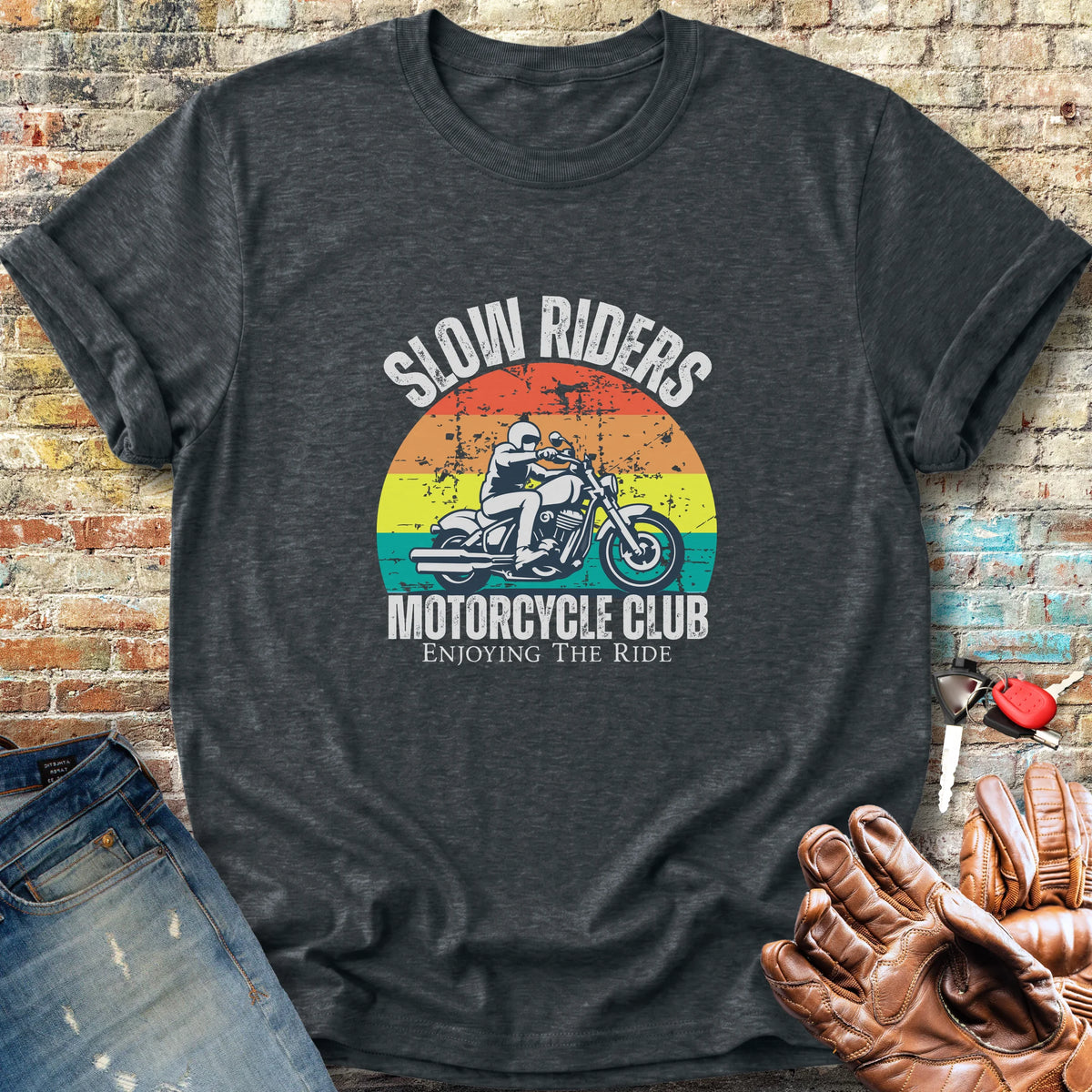 Enjoying The Ride Classic T-Shirt - Dark Heather