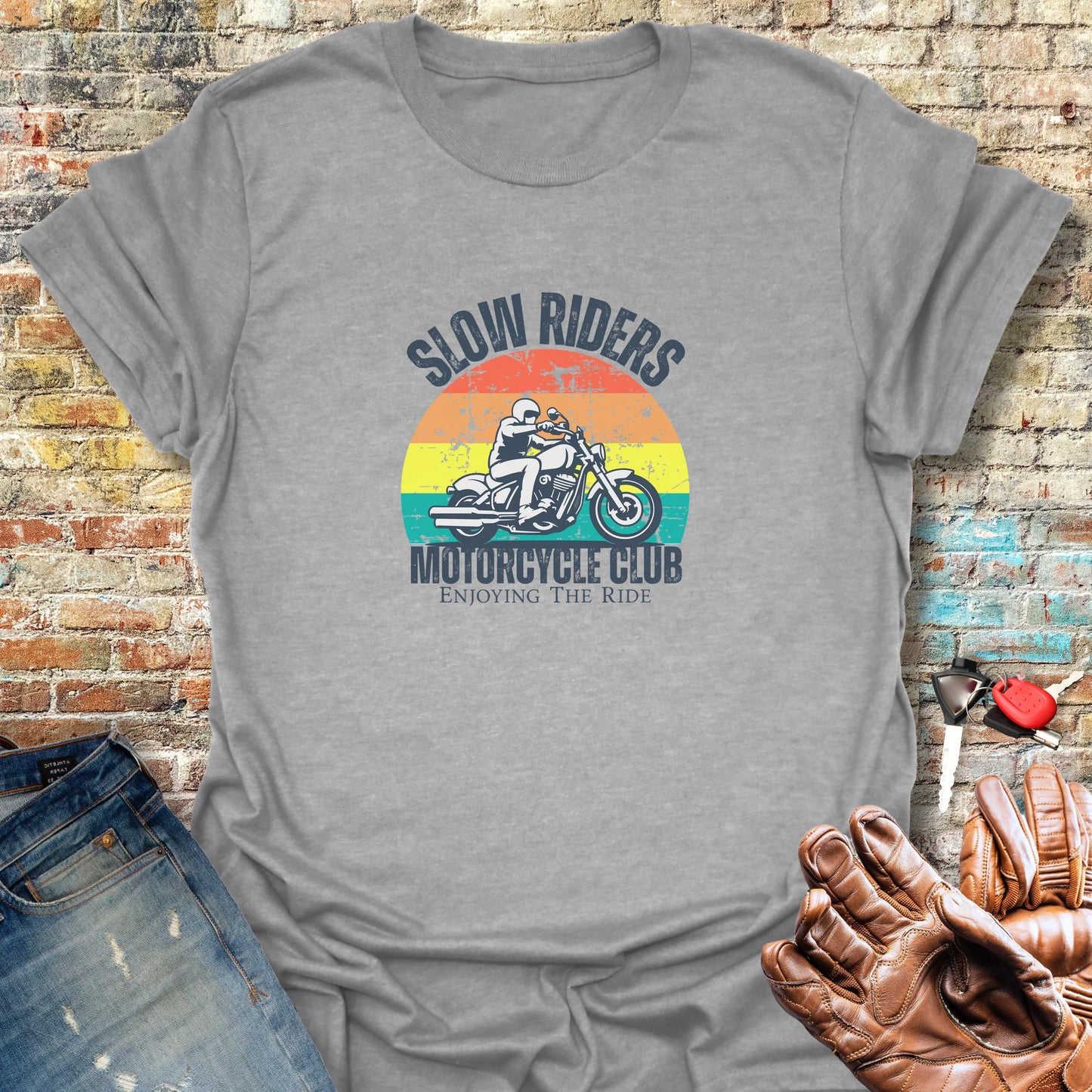 Enjoying The Ride T-Shirt - Sport Grey