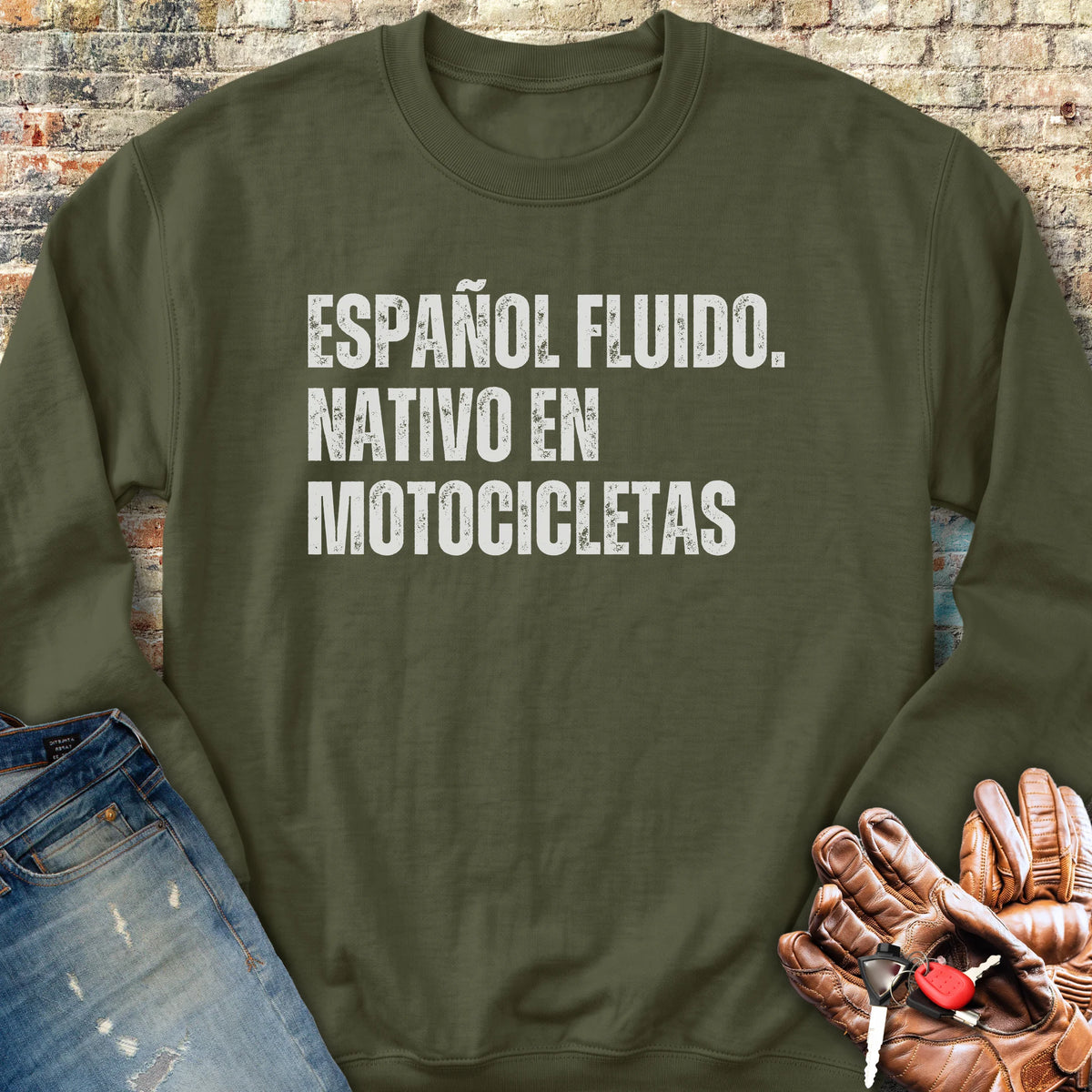 Espanol Fluido Sweatshirt - Military Green