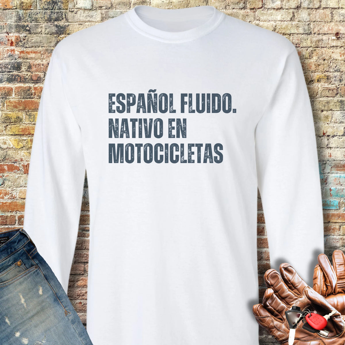 Espanol Fluido Long Sleeve T-Shirt - White