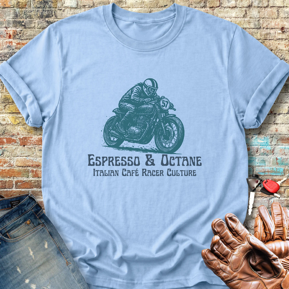 Espresso Classic T-Shirt - Light Blue