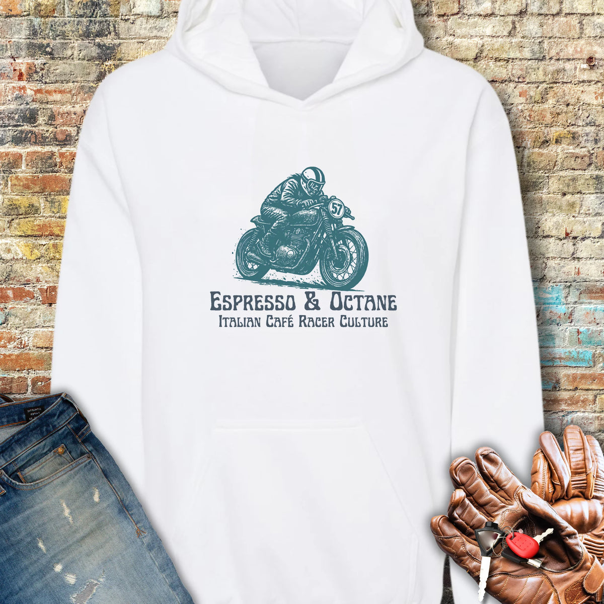 Espresso Hoodie - White