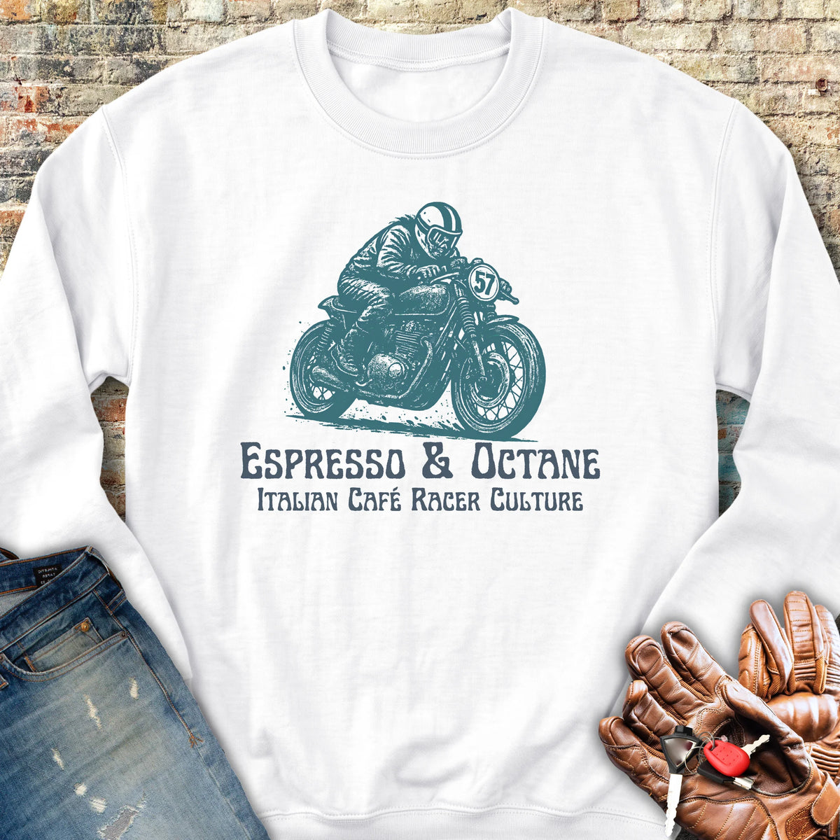 Espresso Sweatshirt - White