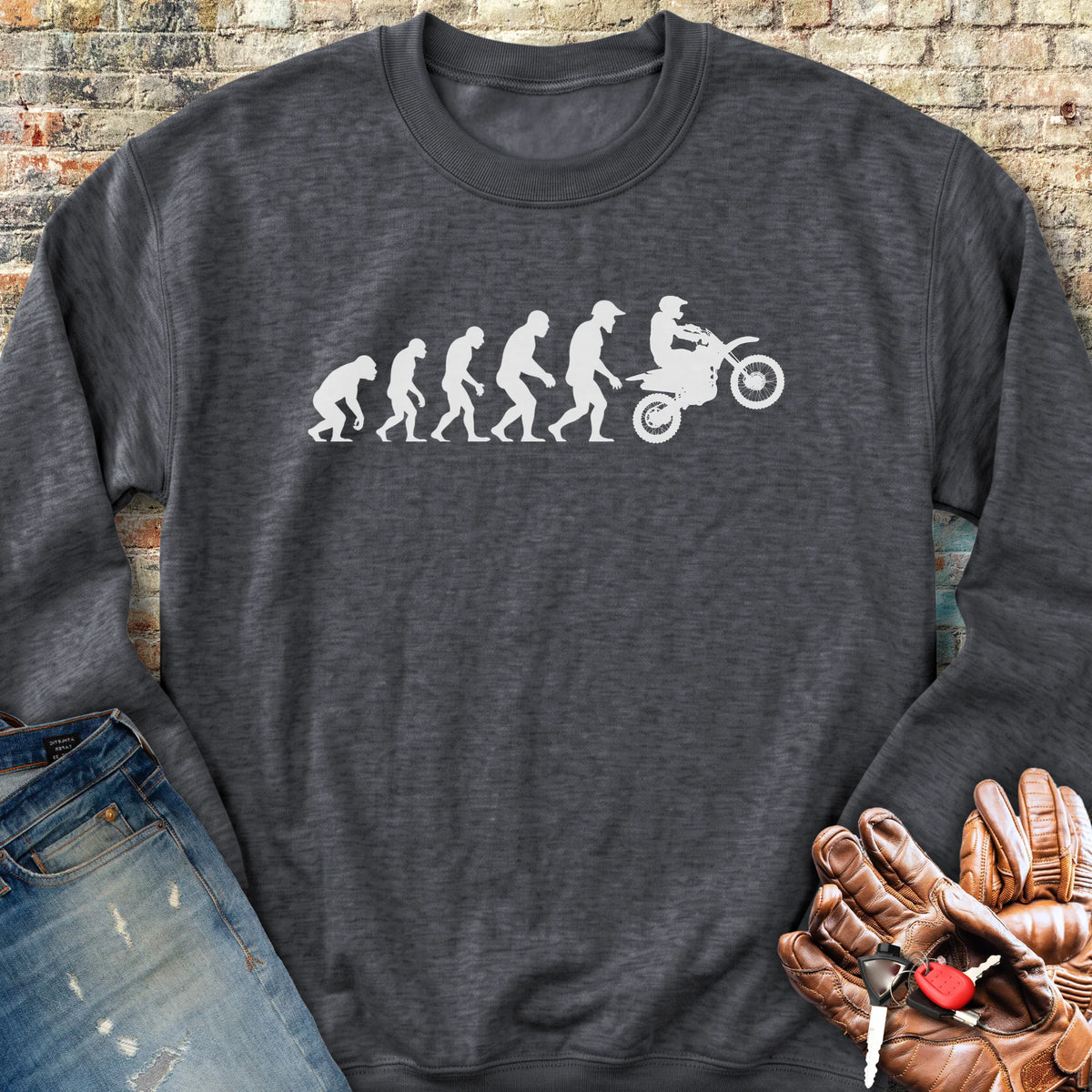 Evolution (MotoX) Sweatshirt - Dark Heather
