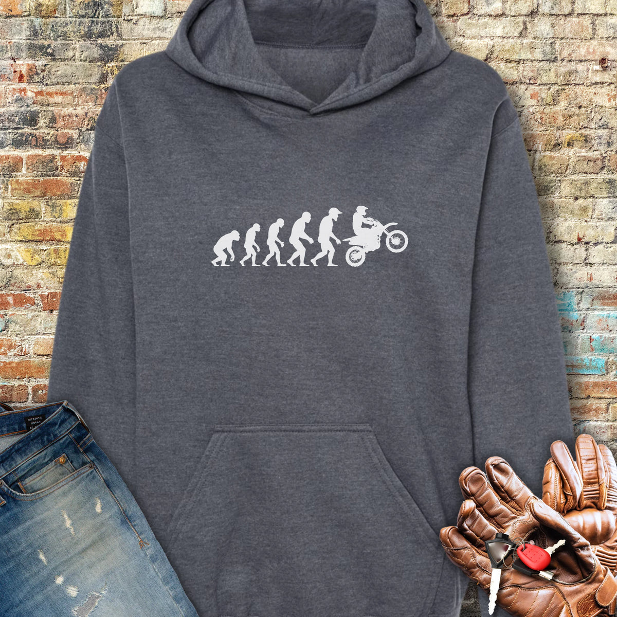 Evolution (MotoX) Hoodie - Dark Heather