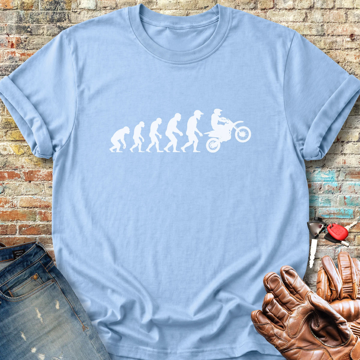 Evolution (MotoX) Classic T-Shirt - Light Blue
