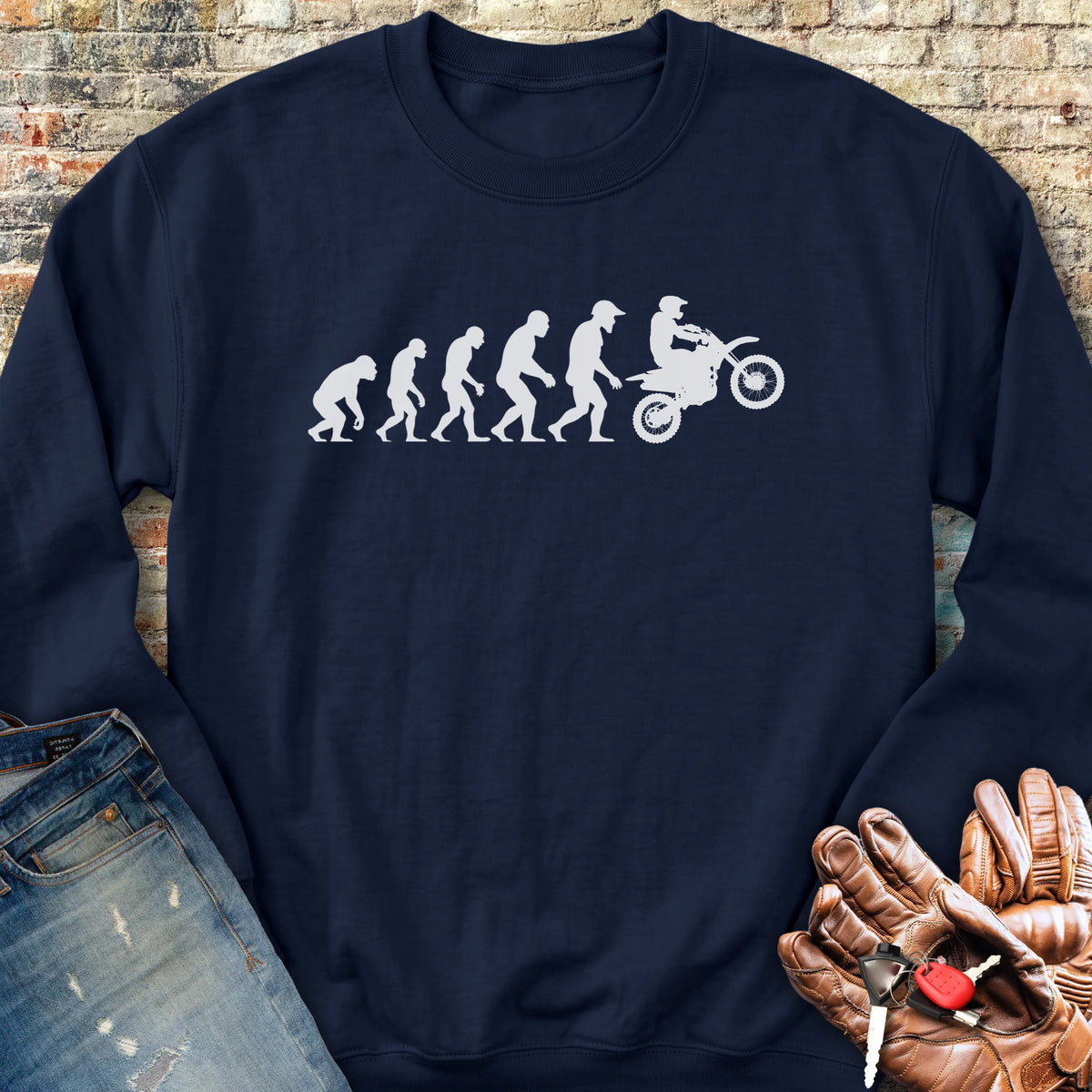 Evolution (MotoX) Sweatshirt - Navy