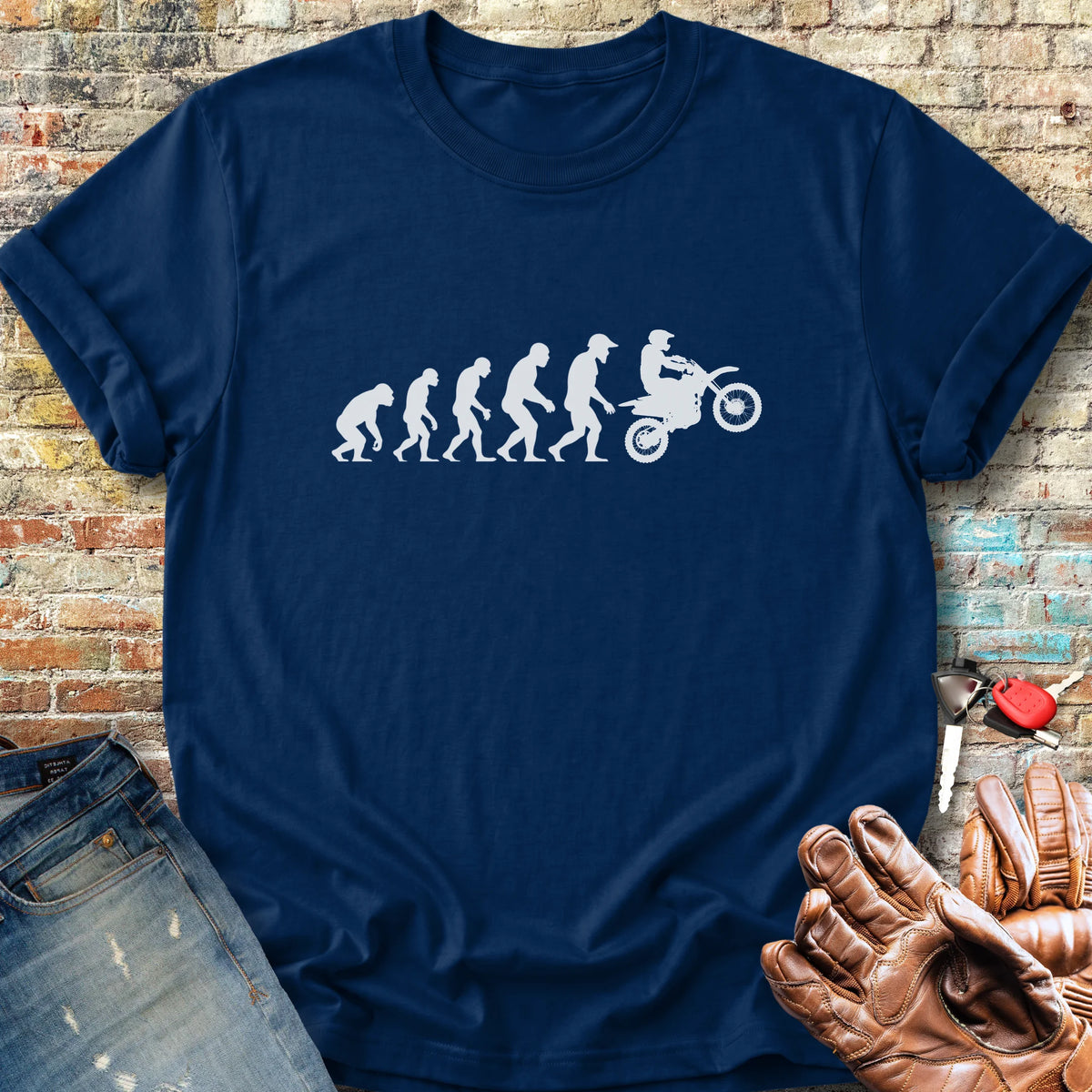Evolution (MotoX) Classic T-Shirt - Navy