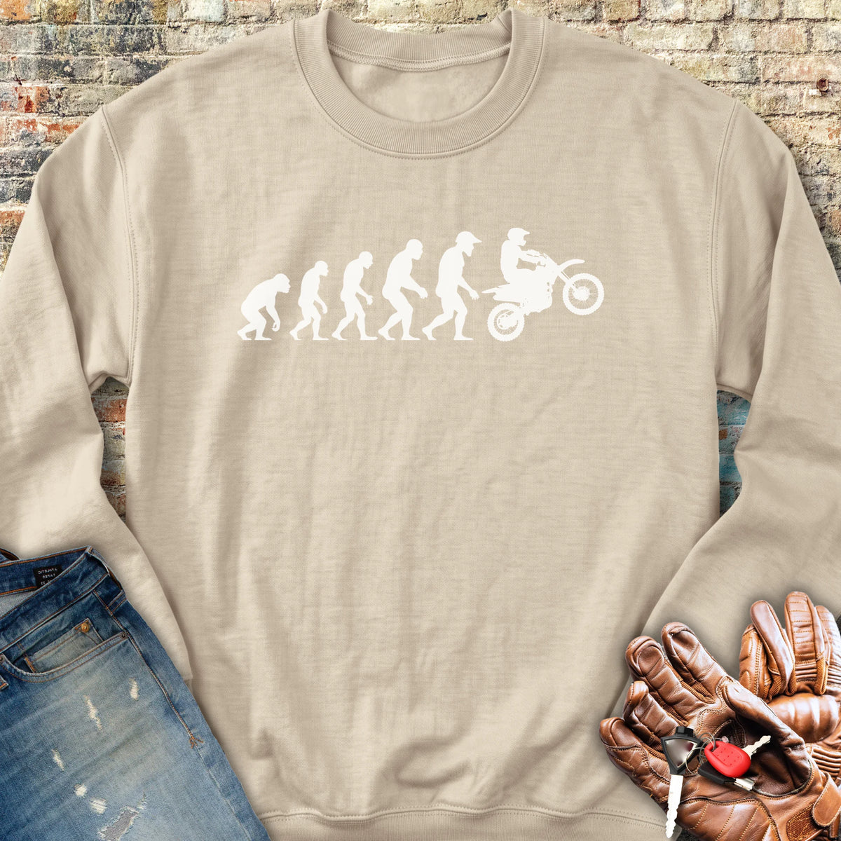 Evolution (MotoX) Sweatshirt - Sand