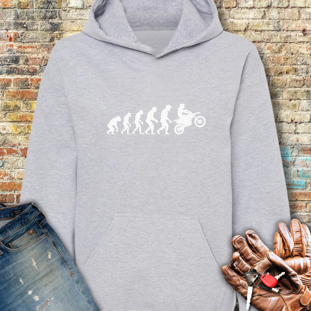 Evolution (MotoX) Hoodie - Sport Grey