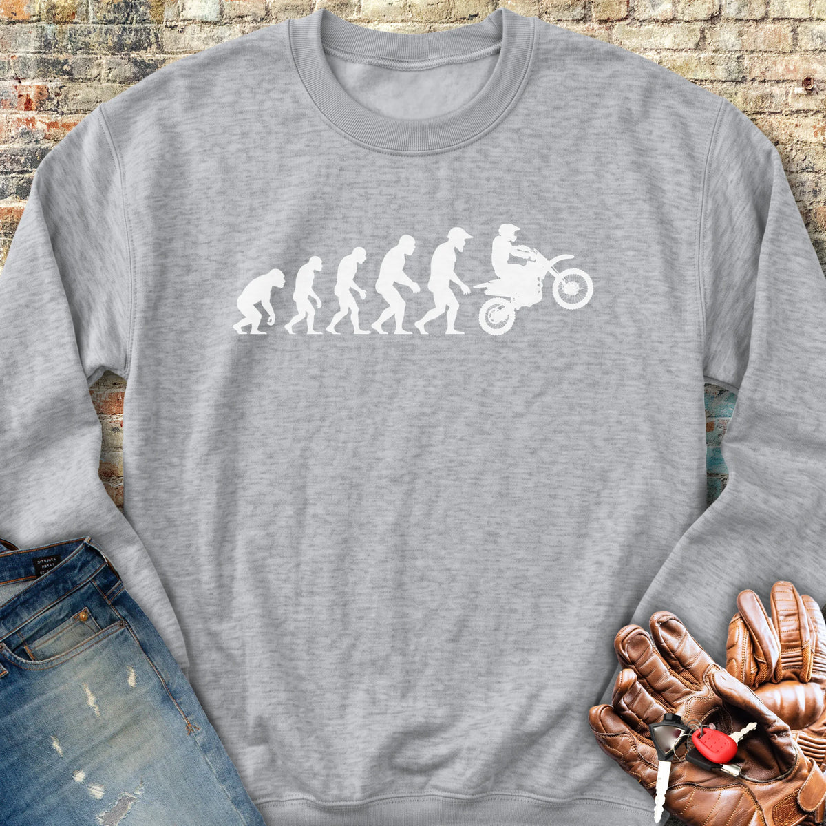 Evolution (MotoX) Sweatshirt - Sport Grey