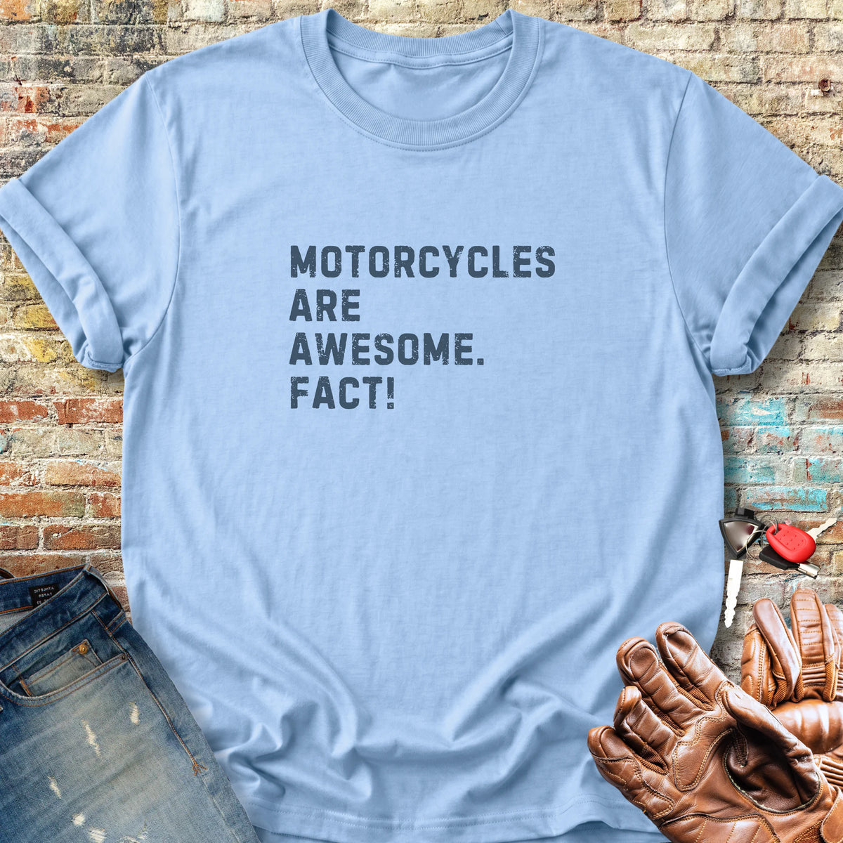 Fact (Text) Classic T-Shirt - Light Blue