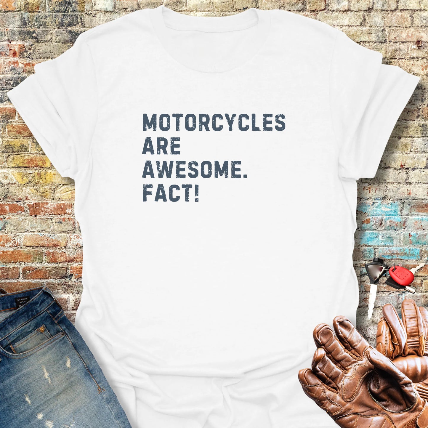 Fact (Text) T-Shirt - White