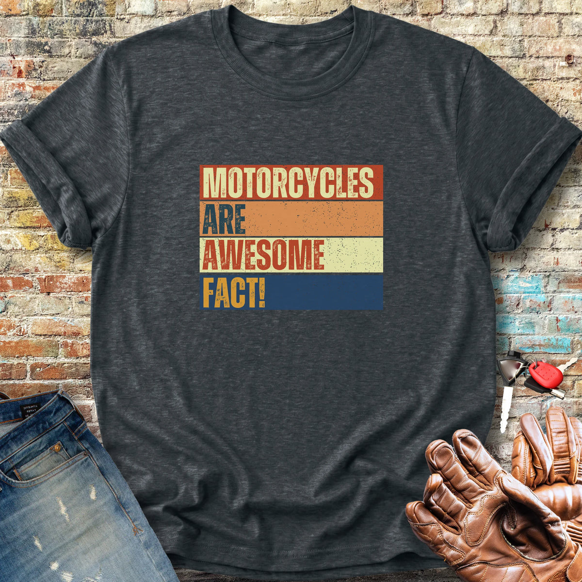 Facts (Block) Classic T-Shirt - Dark Heather