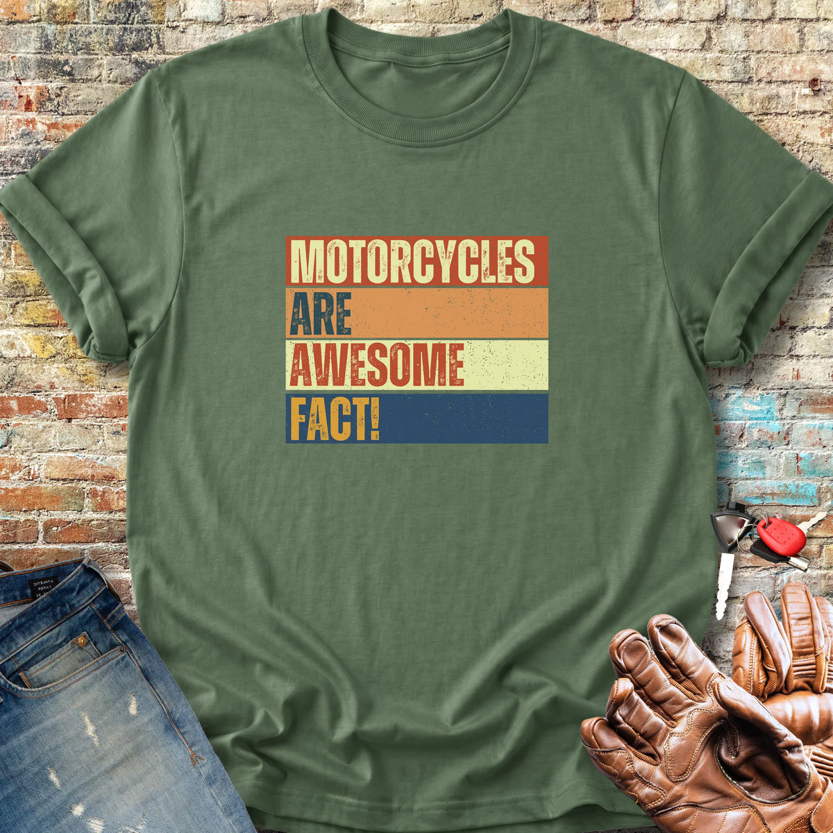 Facts (Block) Classic T-Shirt - Military Green