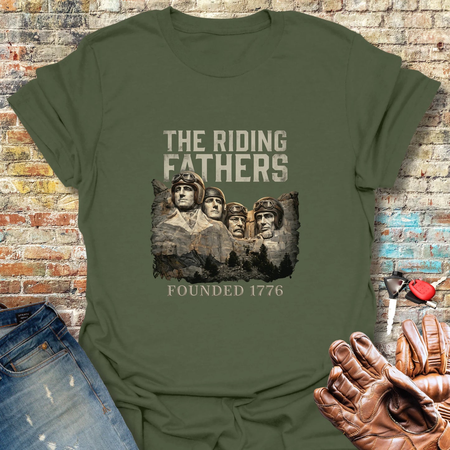 Fathers 1776 T-Shirt - Military Green
