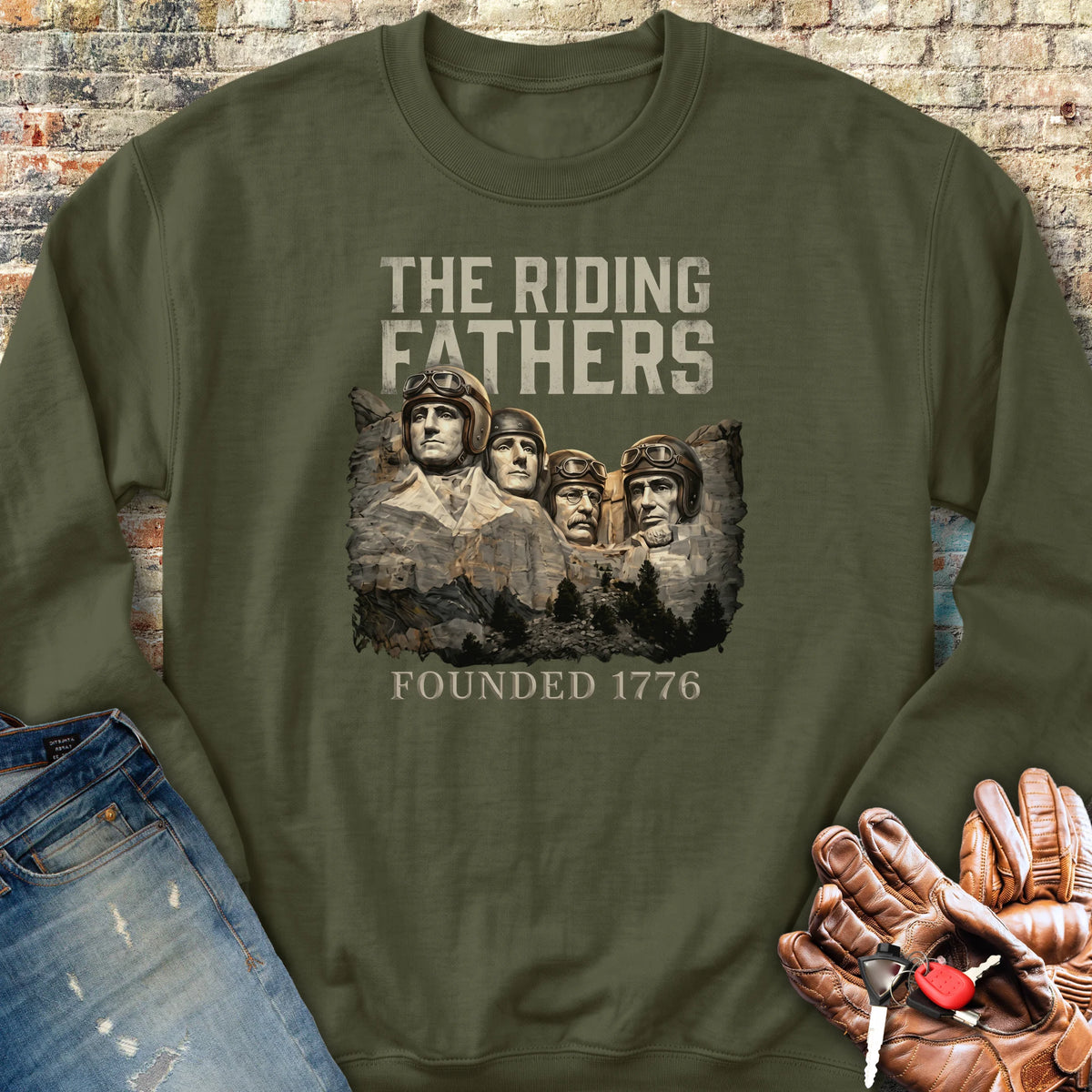 Fathers 1776 Sweatshirt - Military Green