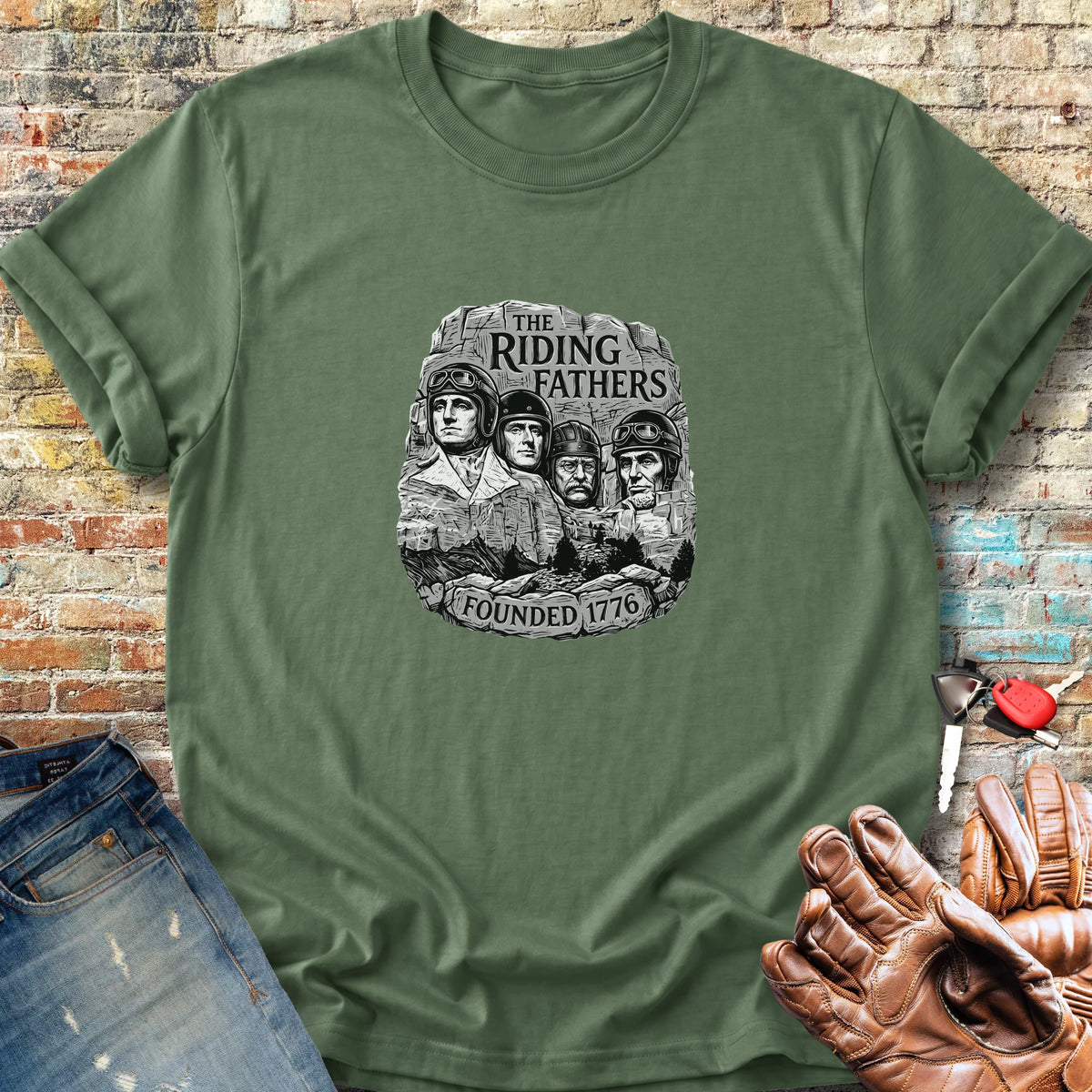 Fathers In Rock Classic T-Shirt - Military Green