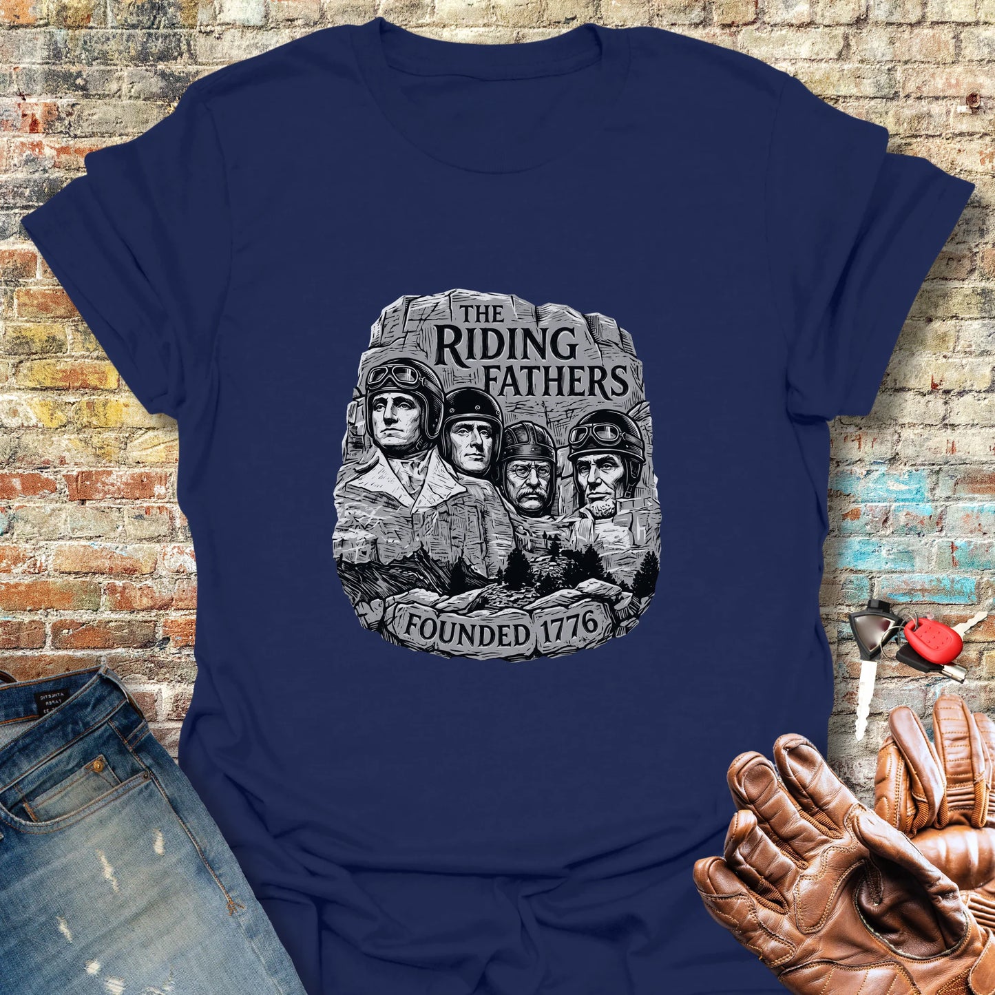 Fathers In Rock T-Shirt - Navy