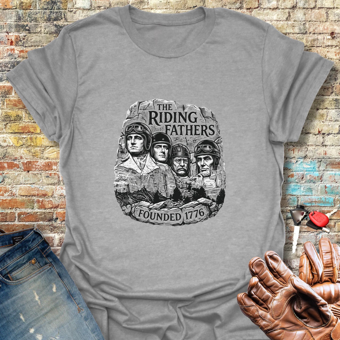 Fathers In Rock T-Shirt - Sport Grey