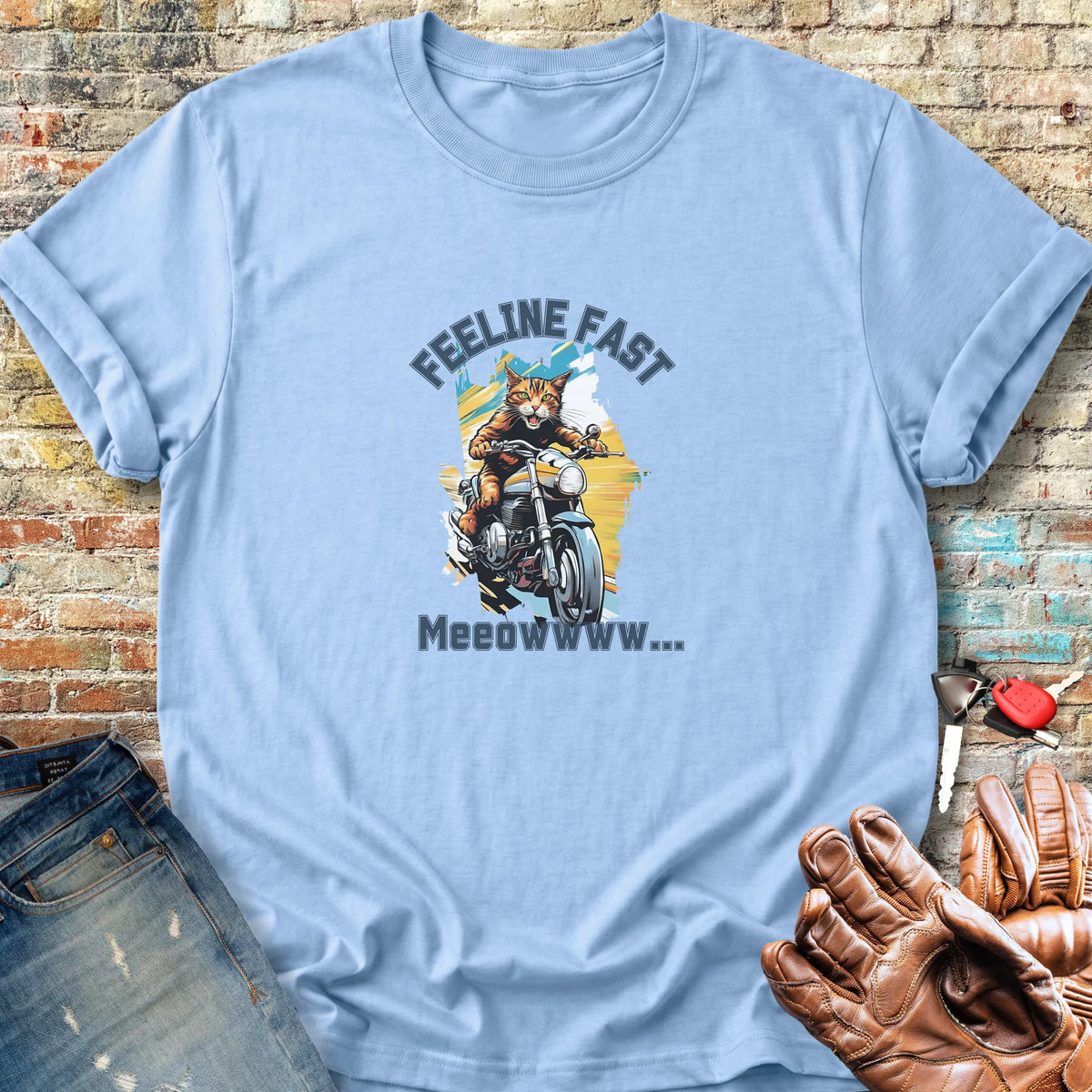 Feeline Fast Classic T-Shirt - Light Blue