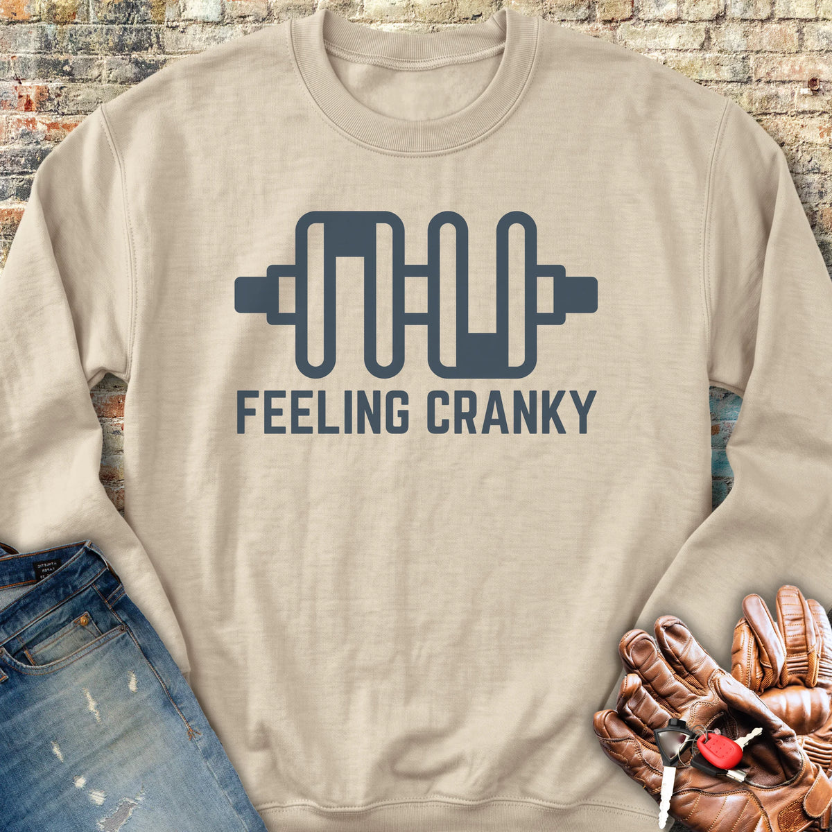 Feeling Cranky Sweatshirt - Sand