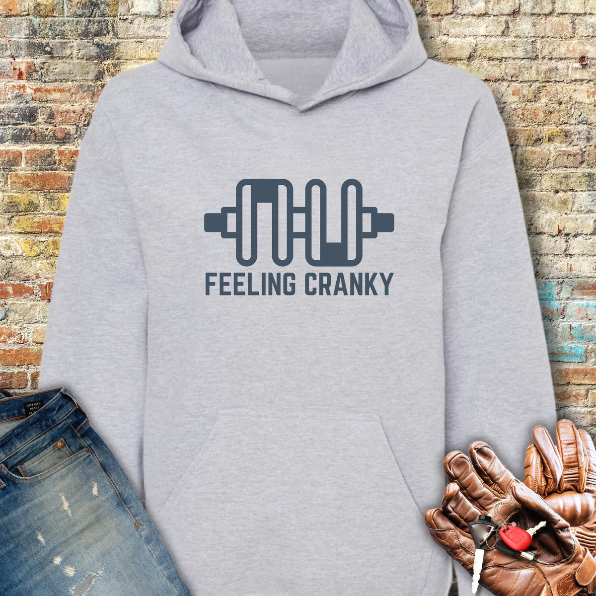 Feeling Cranky Hoodie - Sport Grey