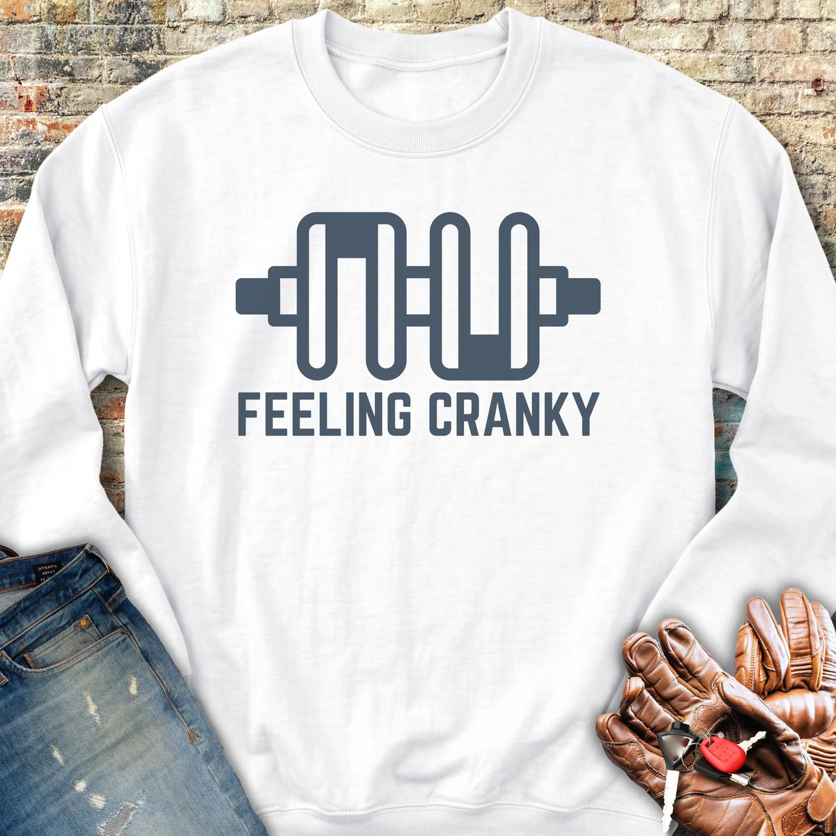 Feeling Cranky Sweatshirt - White