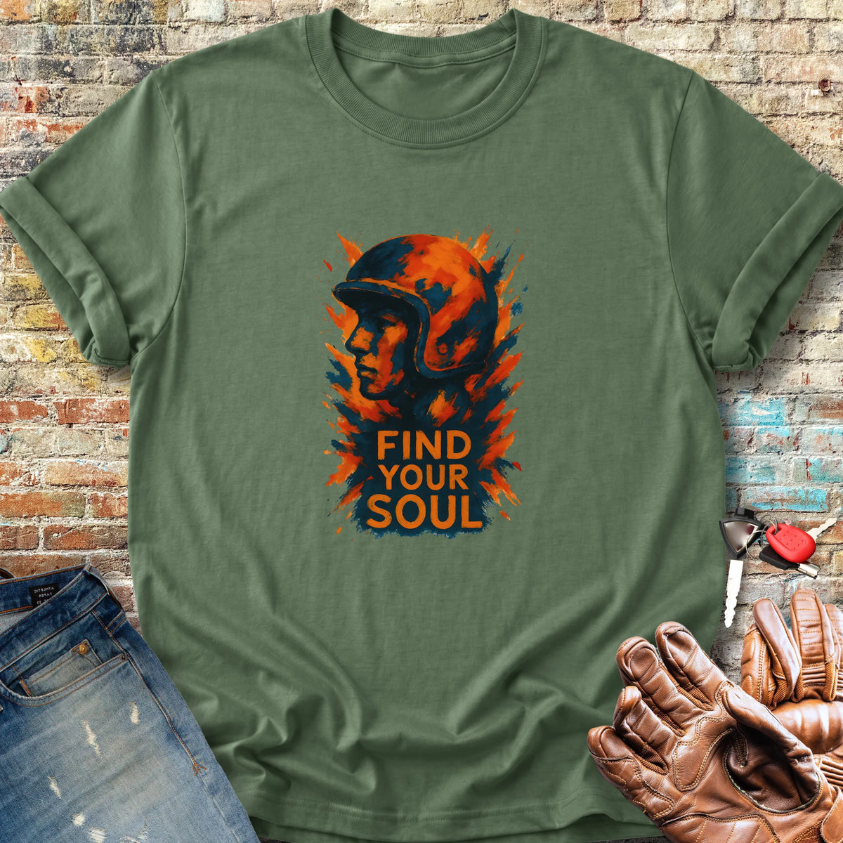 Find Your Soul Classic T-Shirt - Military Green