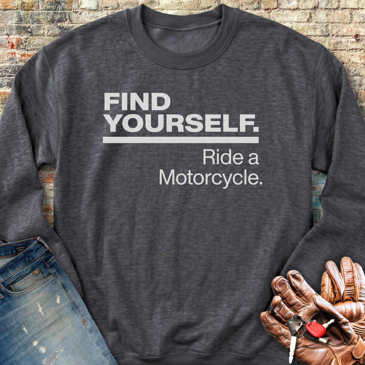 Find Yourself Sweatshirt - Dark Heather
