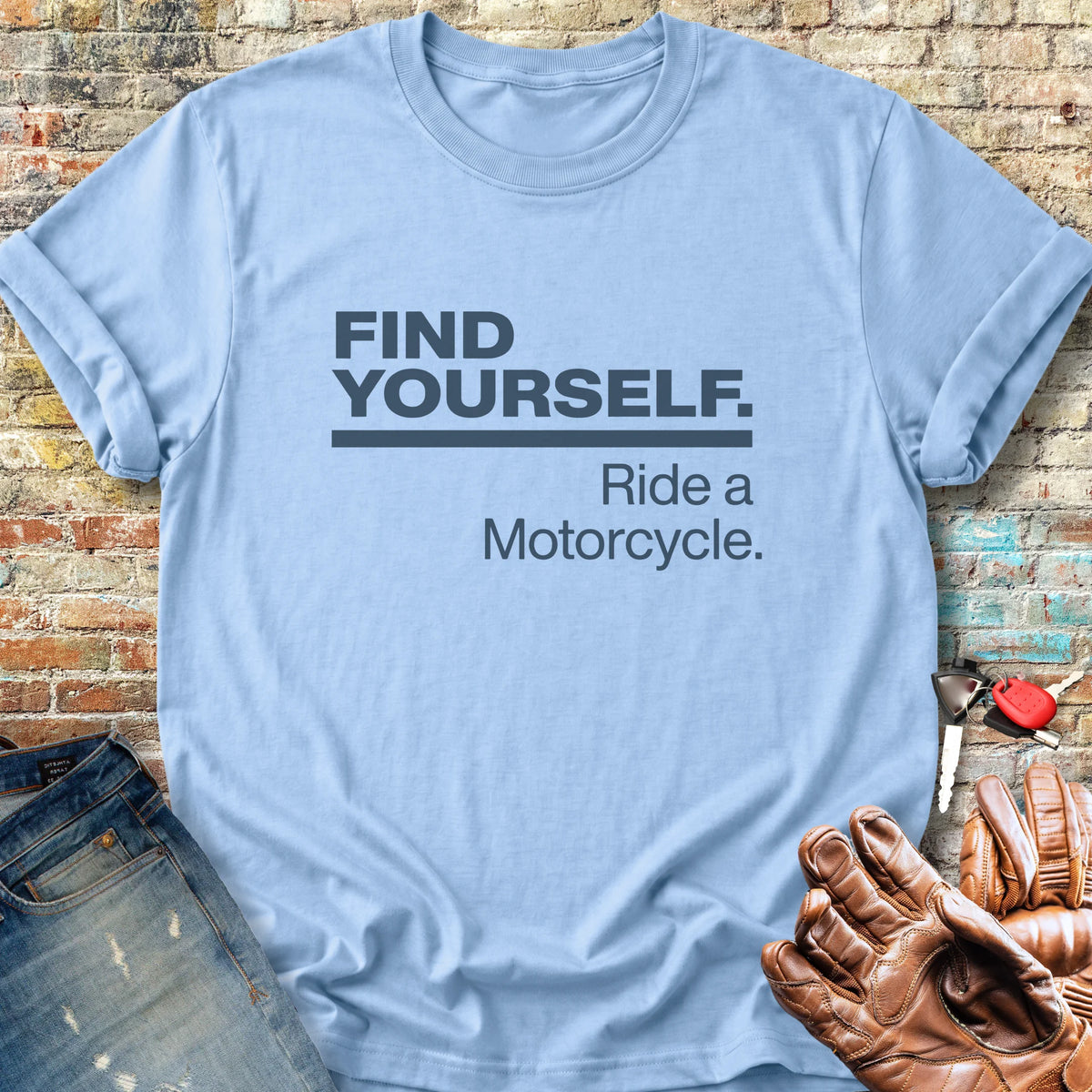 Find Yourself Classic T-Shirt - Light Blue