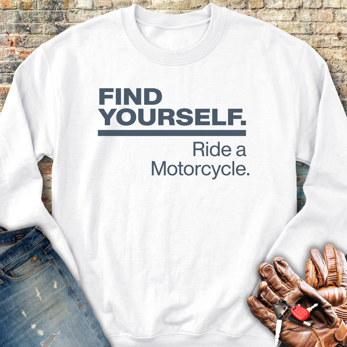 Find Yourself Sweatshirt - White