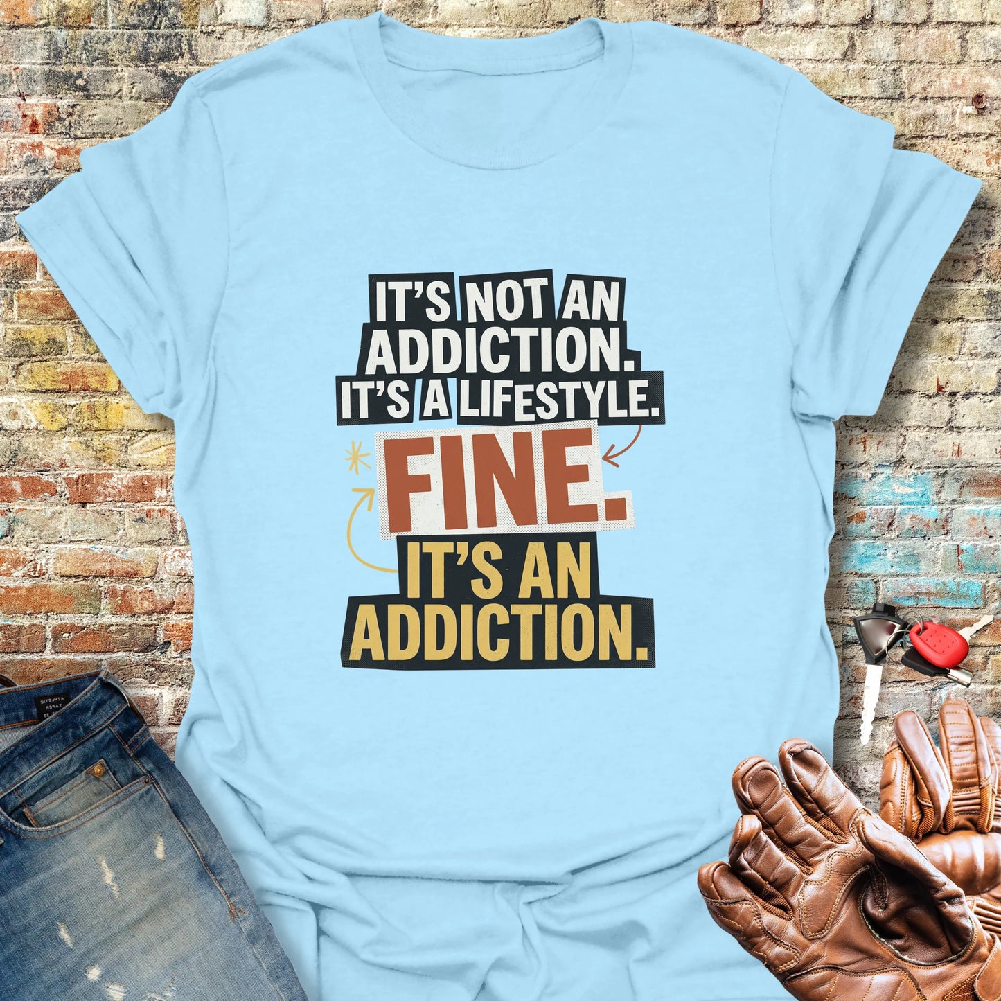 Fine T-Shirt - Light Blue