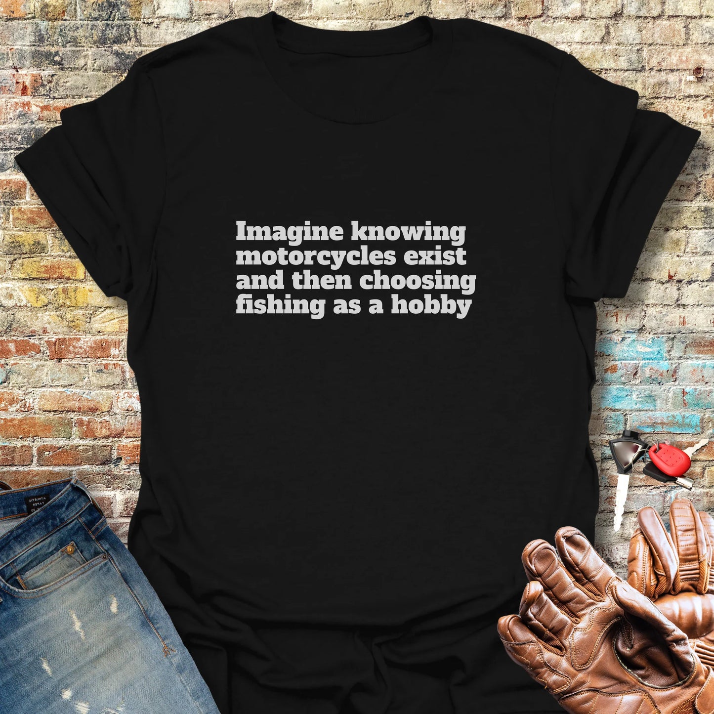 Fishing T-Shirt - Black
