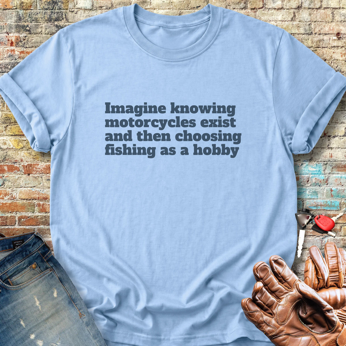 Fishing Classic T-Shirt - Light Blue