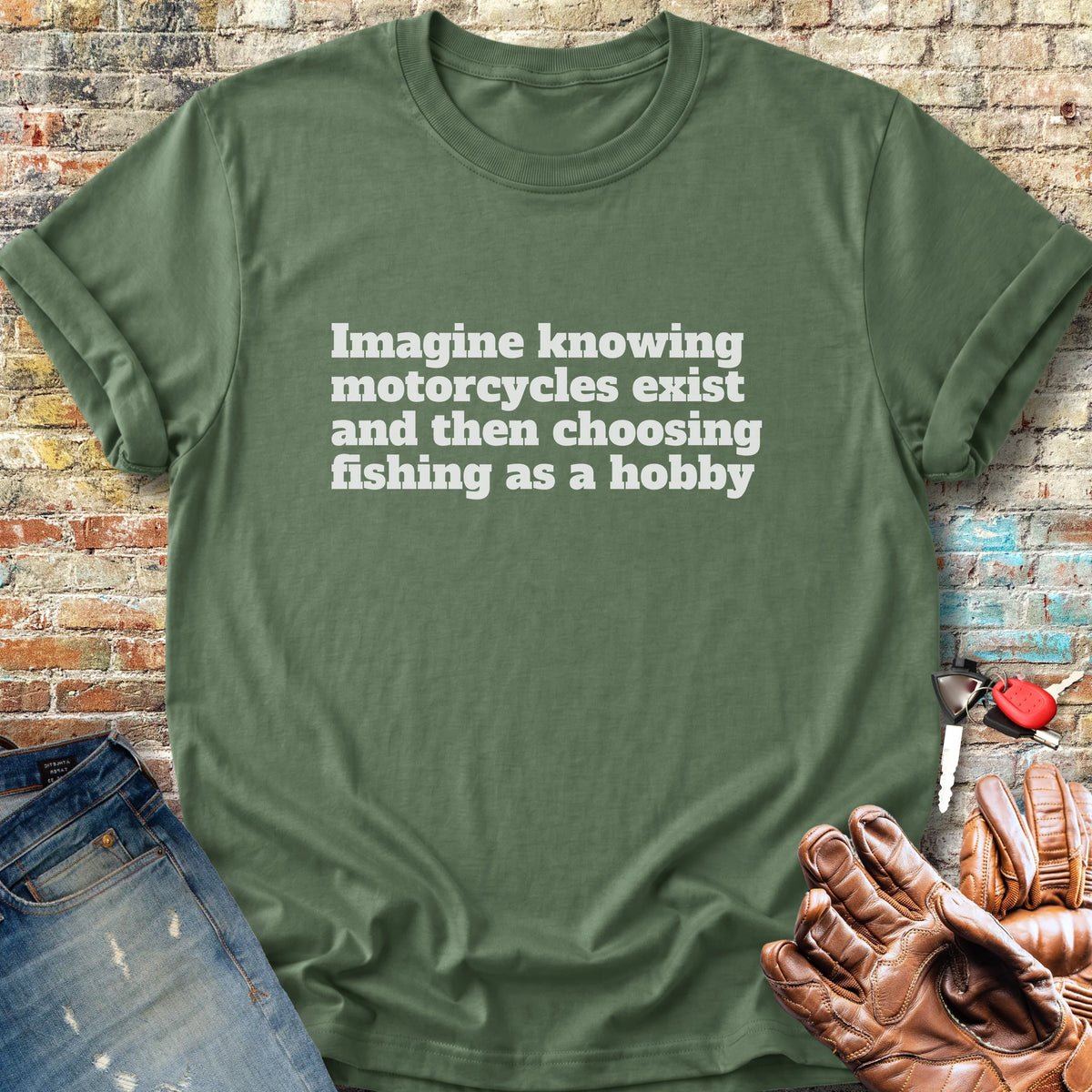 Fishing Classic T-Shirt - Military Green