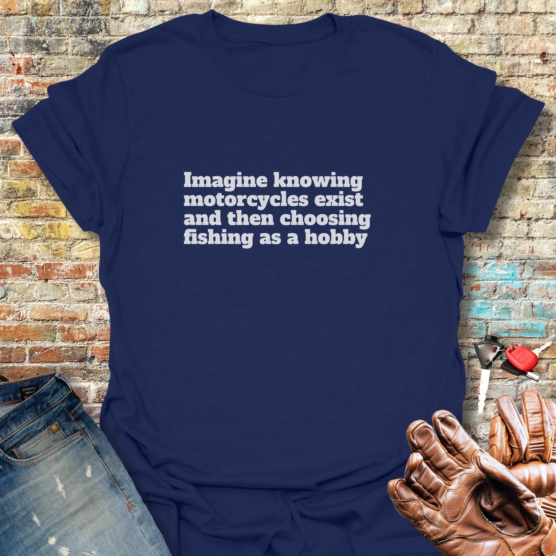 Fishing T-Shirt - Navy