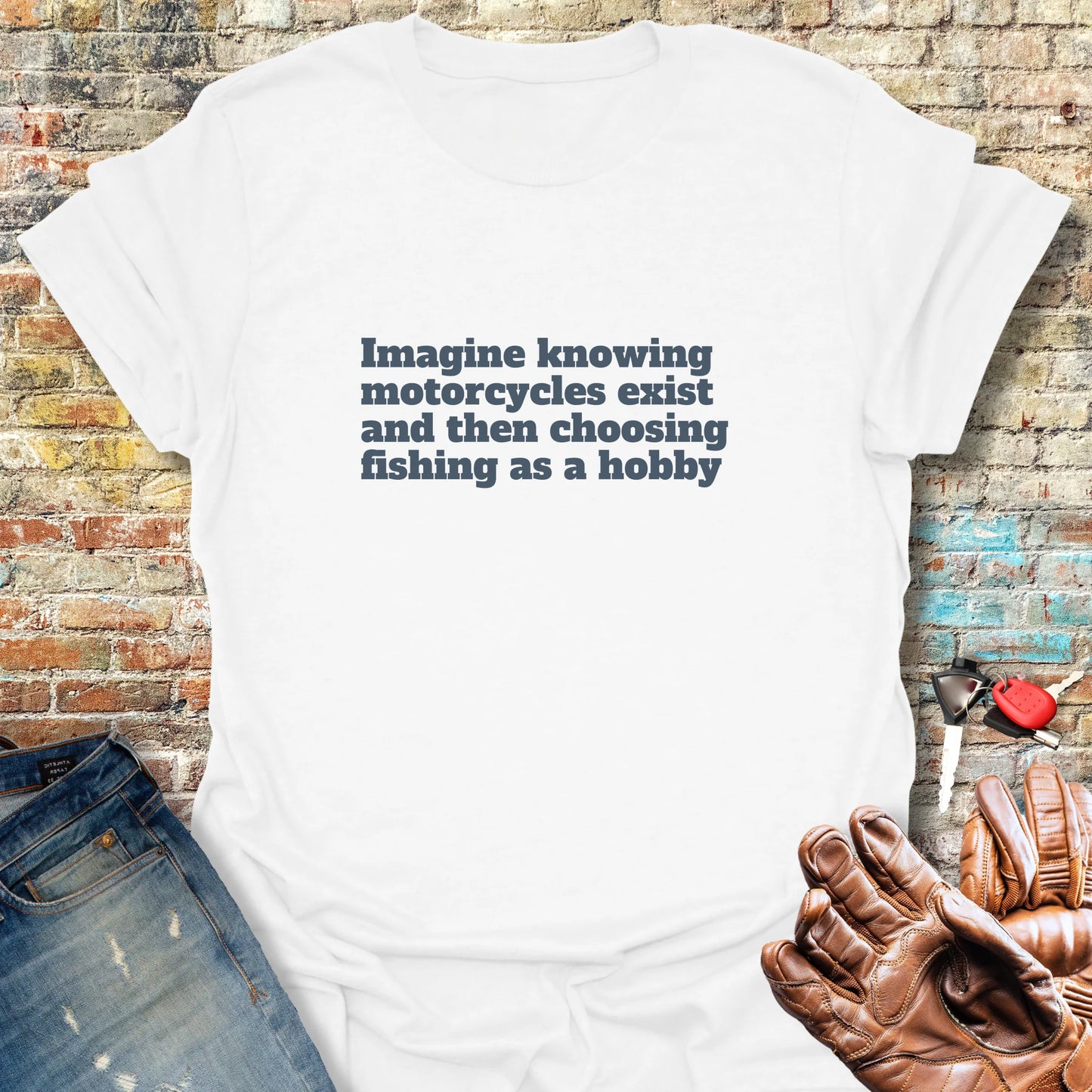 Fishing T-Shirt - White