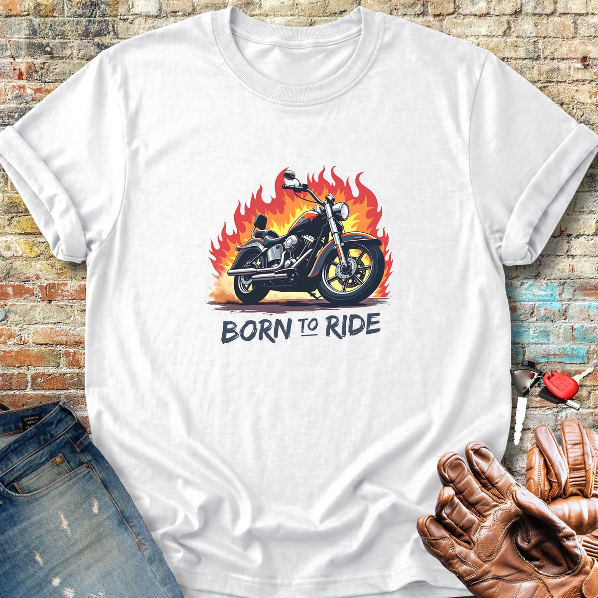 Flames Classic T-Shirt - White