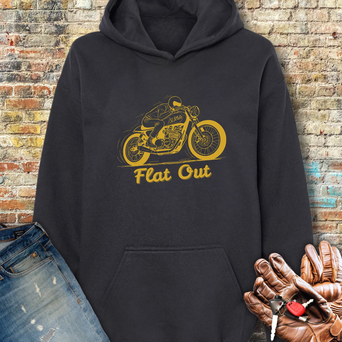 Flat Out Hoodie - Black