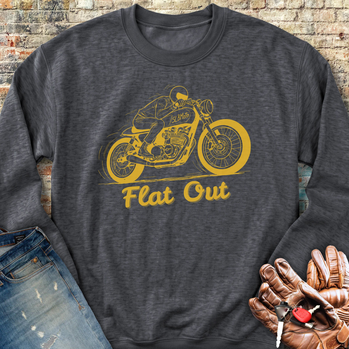 Flat Out Sweatshirt - Dark Heather