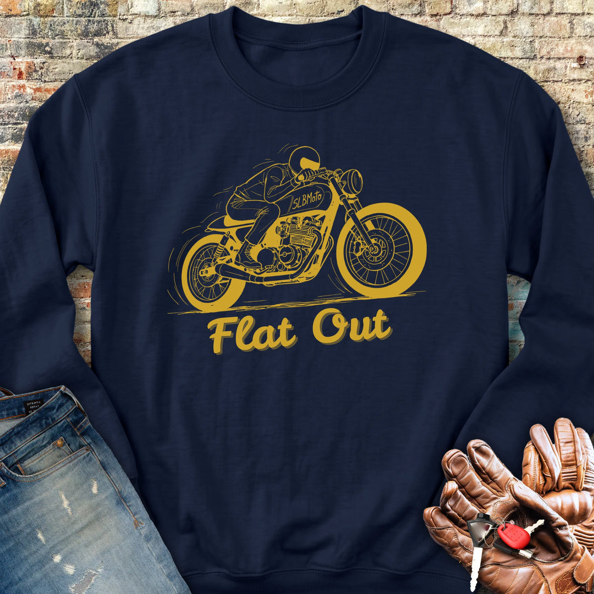 Flat Out Sweatshirt - Navy