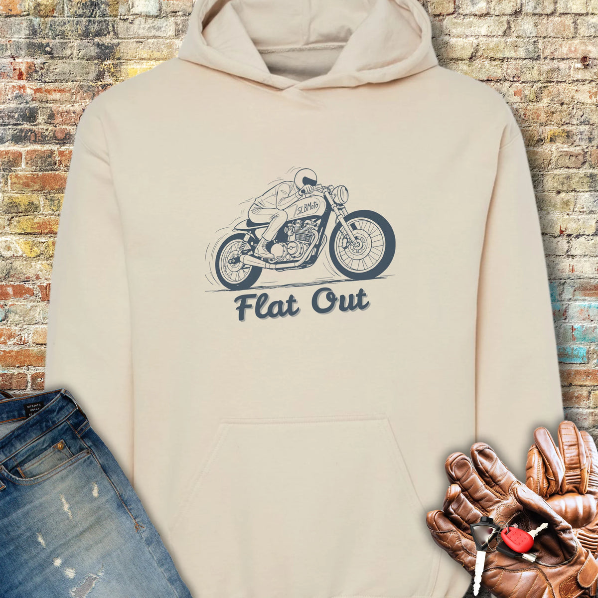 Flat Out Hoodie - Sand