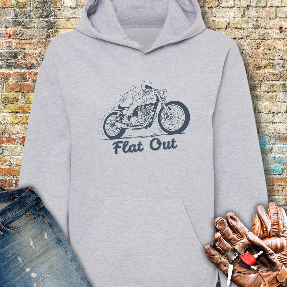 Flat Out Hoodie - Sport Grey