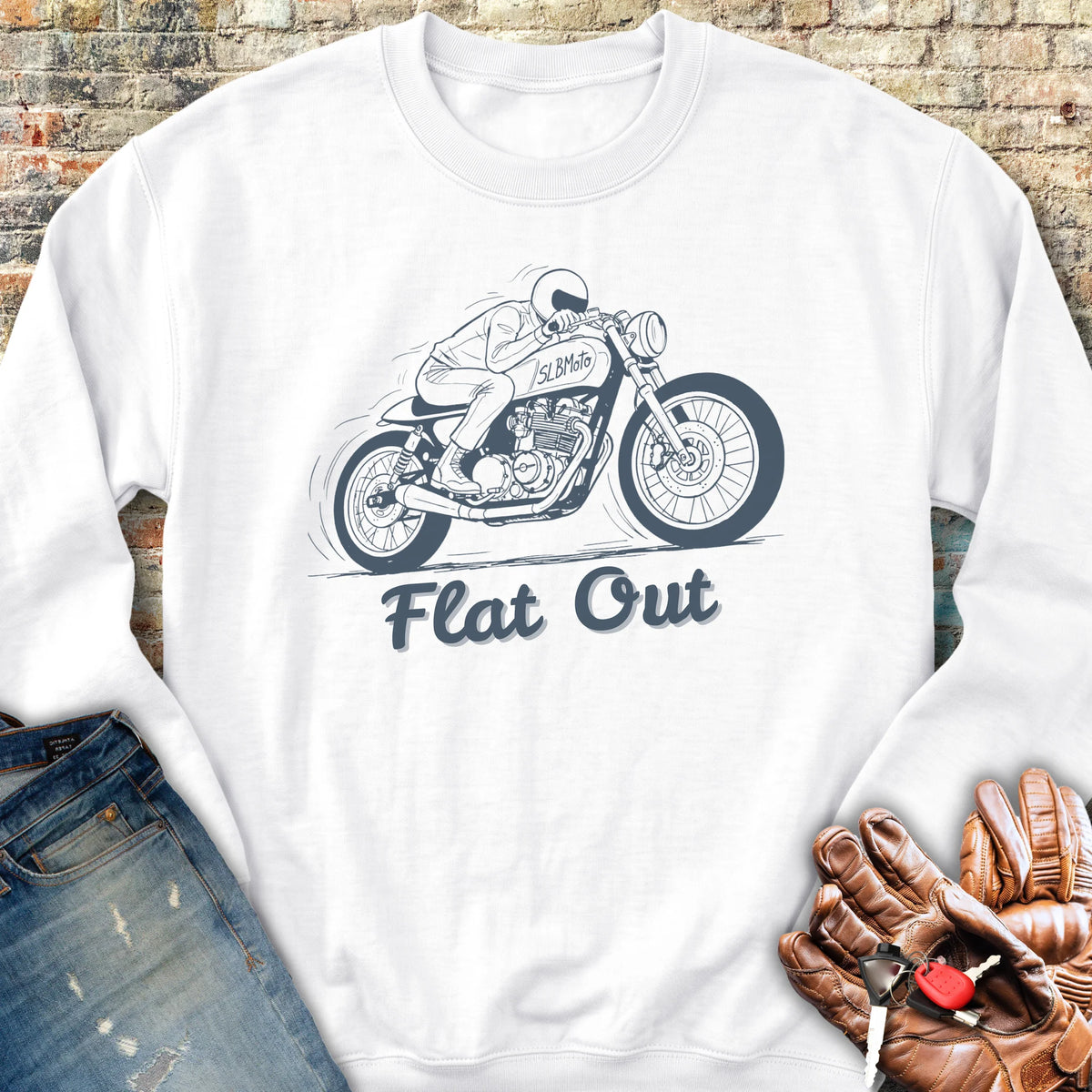Flat Out Sweatshirt - White