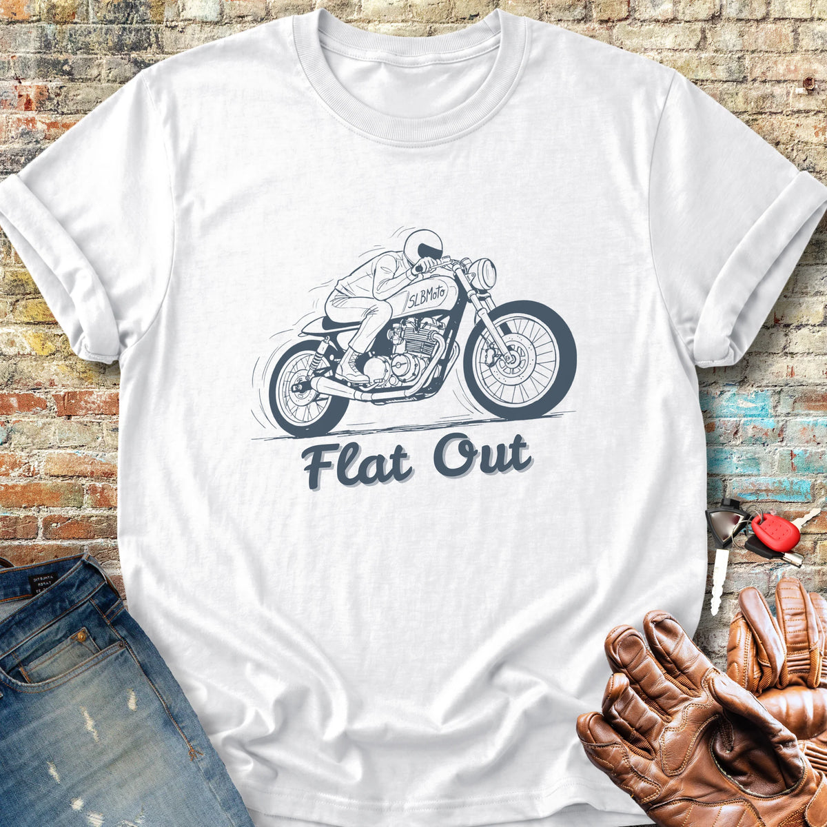 Flat Out Classic T-Shirt - White