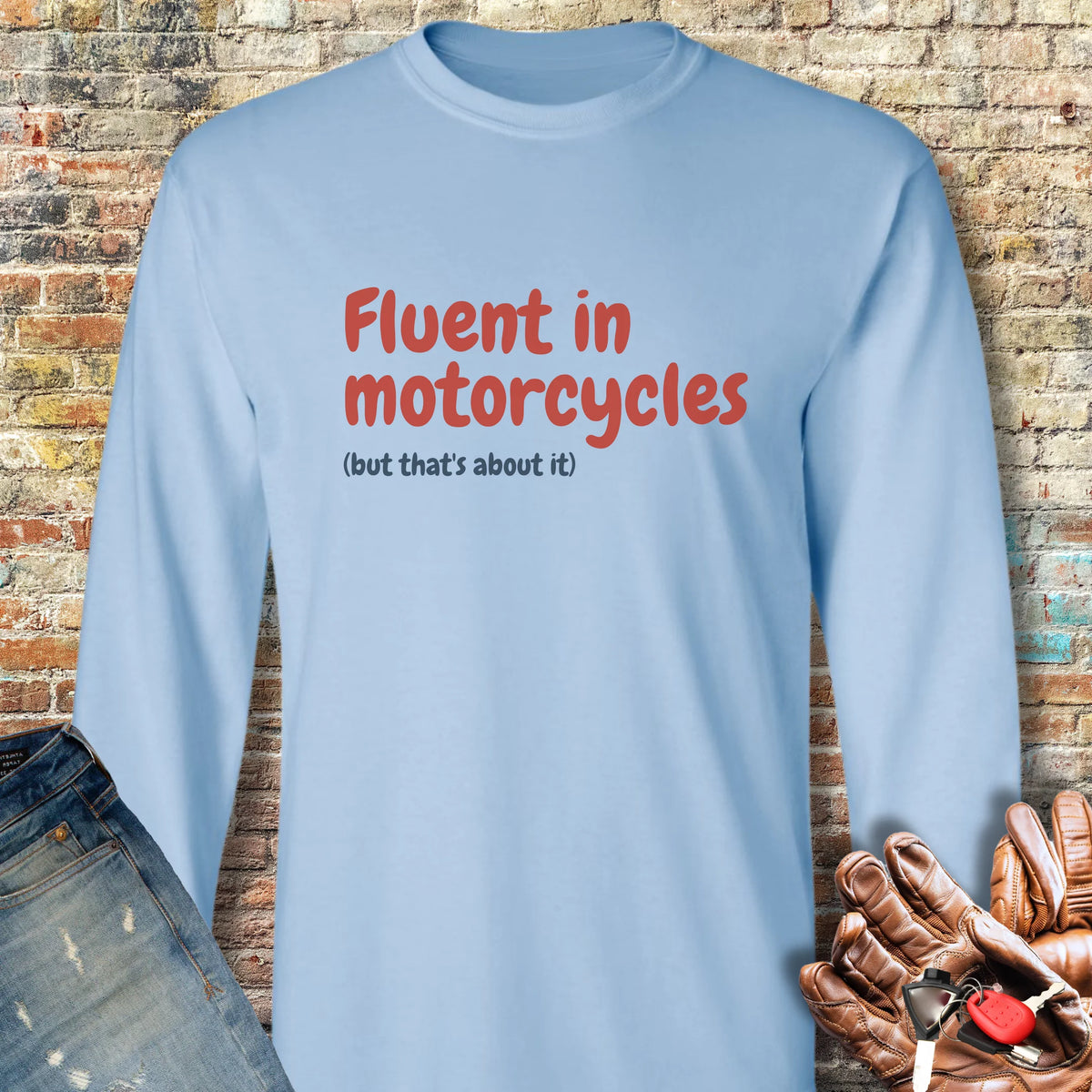 Fluent Long Sleeve T-Shirt - Light Blue
